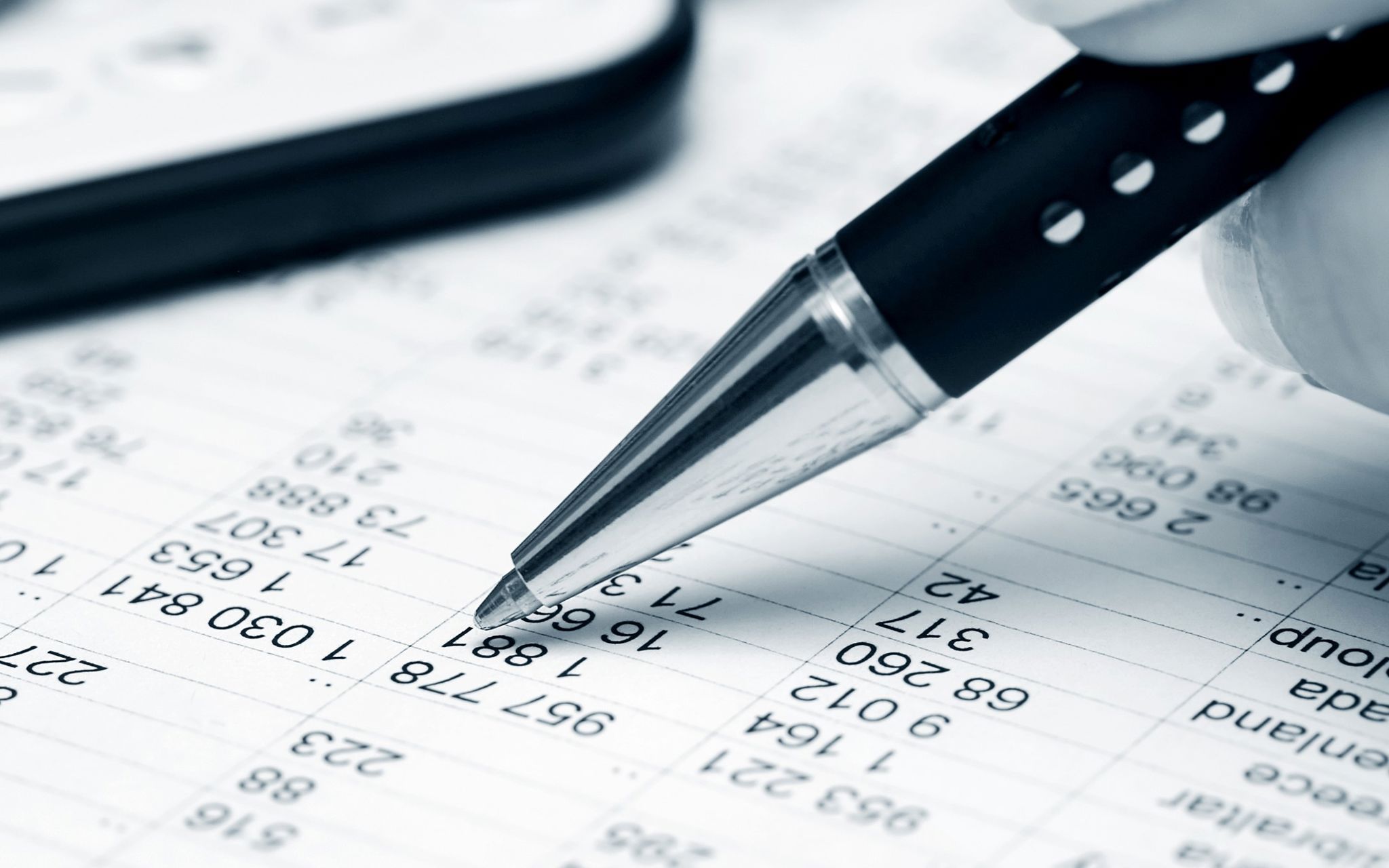 Kuglepen på talrække