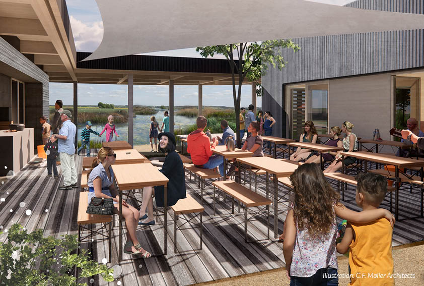 Visualisering af Klyngehuset i Aalbæk