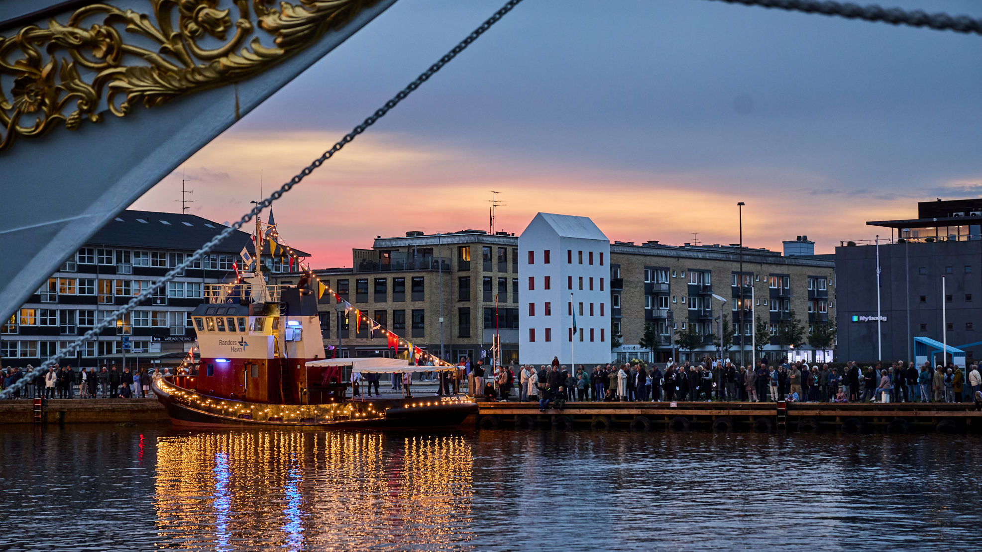 Dronningebesøg i Randers Kommune - på havnen